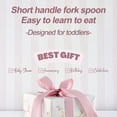 thumbnail image 5 of Short handle stainless steel tableware-Children's silicone auxiliary food spork, 5 of 5