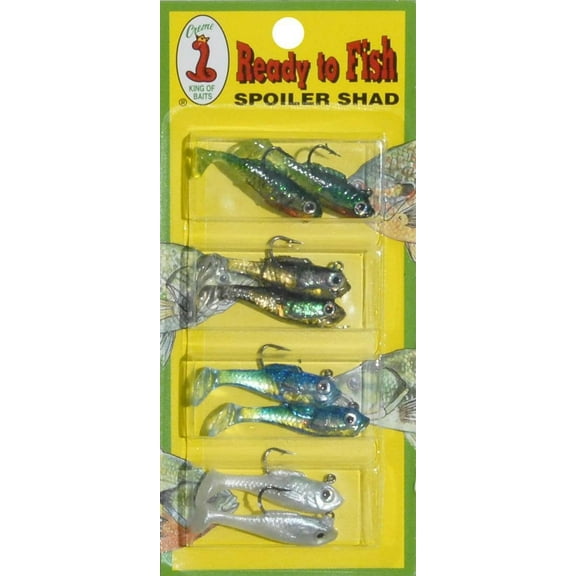 Creme Spoiler Shad Kit Assortment, 8 Piece