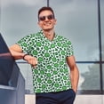thumbnail image 4 of Saiise Polo de Golf Imprimé Léopard pour Hommes Séchage Rapide Évacuation de l'Humidité Performance pour Hommes-TG, 4 of 6