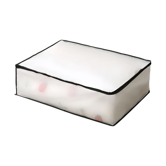 XIBUFE under Bed Storage Containers, 10 Inches Tall Underbed Clothes Storage Organizer Bin with Sturdy Sidewalls/Bottom, Underbed Storage Bins 2 Storage Thin Bins with Handles Underbed Storage Bins