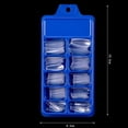 thumbnail image 6 of opvise 100Pcs/Set Full-paste Pointed Fake Nail Solid Color Manicure Sticker Accessories, 6 of 8
