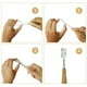 thumbnail image 4 of Cuchillo curvo de arco de pan de acero inoxidable, mango de madera con 5 cuchillas de repuesto, 4 of 8