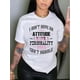 thumbnail image 2 of Camiseta con estampado gráfico de personalidad - Cuello redondo cómodo y moderno - Manga corta ligera para primavera y verano - Ropa de fiesta para mujer, camiseta deportiva informal, 2 of 7