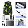 thumbnail image 4 of Easygdp Sunflowers And Blue Flower Mochila Casual para Portátil, Mochila para Escuela, Viajes, Negocios, 4 of 6