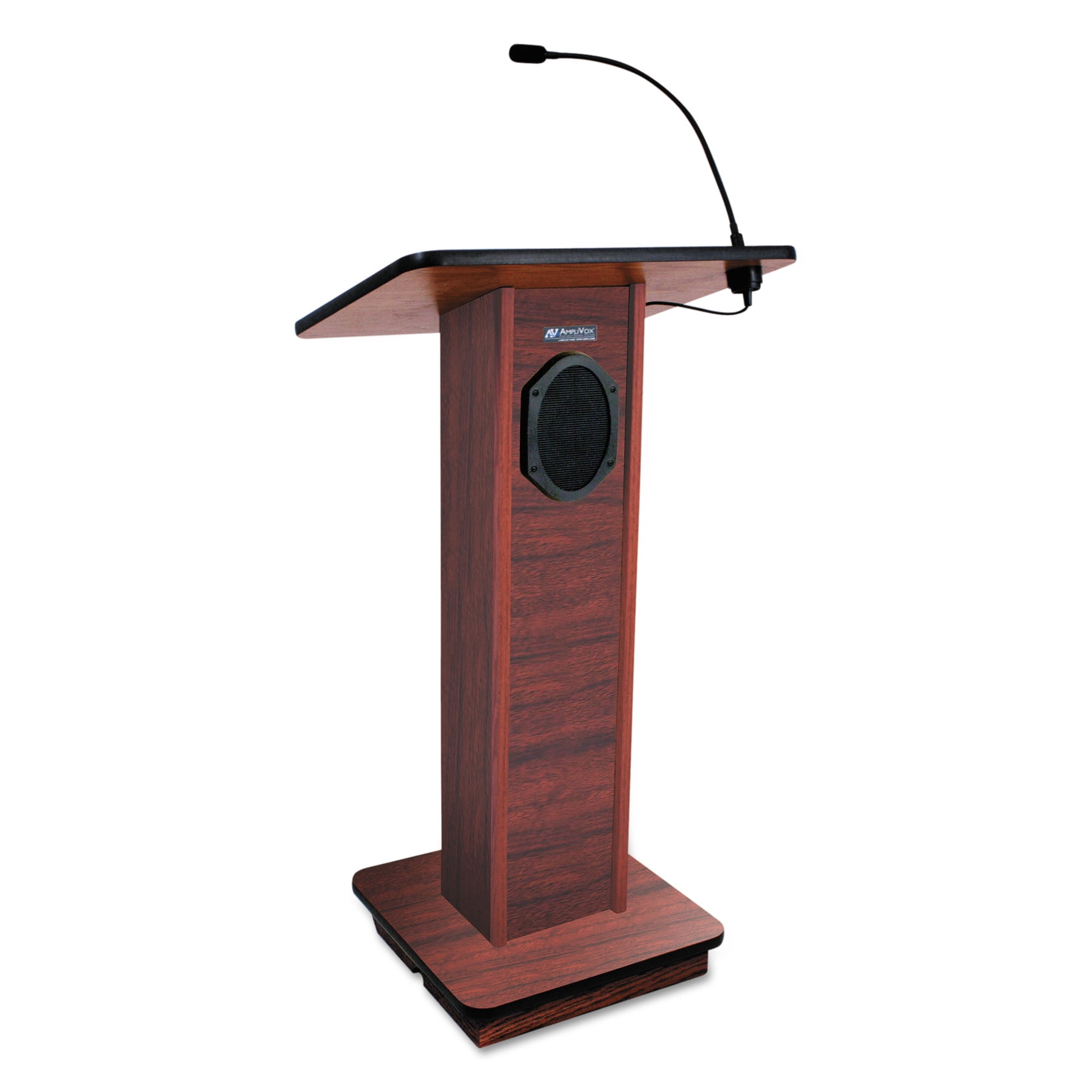 AmpliVox Elite Lecterns with Sound System, 24w x 18d x 44h, Mahogany
