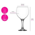 thumbnail image 6 of Gin and Tonic, Aperol Spritz Glass Set 6-Piece, Clear Balloon Wine Glasses for Red Wine and Other Cocktails, Oversize Large Goblets for Spritz and Water | 21.75 oz Gin and Tonic Glasses, 6 of 8
