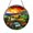 Stained Glass 5.9 Inch, variant on Sheep village stained glass style panel, charming pastoral window ornament for cozy homes