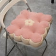 thumbnail image 5 of chaungfeng Plush Biscuit Cushion Decorative Cookie Floor Pillow 15.7in, Cute Flower Square Shaped Velvet Home Office Chair Cushion Non Slip Thickened Seating Cushions Butt Cushion, 5 of 7