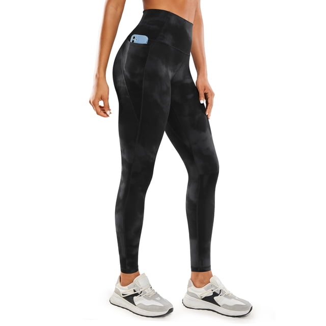 Pantalones CRZ YOGA Butterluxe tiro alto 28" con bolsillos negro XL