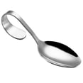 thumbnail image 2 of Joernso Stainless Steel Hotel Buffet Kitchen Curved Handle Dessert Soup Spoon Cutlery, 2 of 8