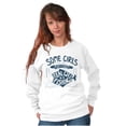 thumbnail image 4 of Adorable Father Daughter Fishing Cute Women Crewneck Sweatshirt Brisco Brands L, 4 of 6