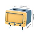 thumbnail image 4 of Dispensador Caja Tejido Forma TV Con Soporte para Baño Escritorio () Azul, 4 of 6