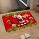 thumbnail image 5 of Alfombra antideslizante Lavable Padre de Santa Claus alces Rectangular Red Flannel Absorbente para el año Decoración de Interior de Macarena  Alfombra manta, 5 of 8