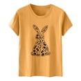 thumbnail image 4 of Tauxra Hauts d'Été à Manches Courtes pour Femmes, T-Shirts à Col Rond pour Femmes, Blouse T-Shirt Décontractée à Imprimé de Pâques, 4 of 6