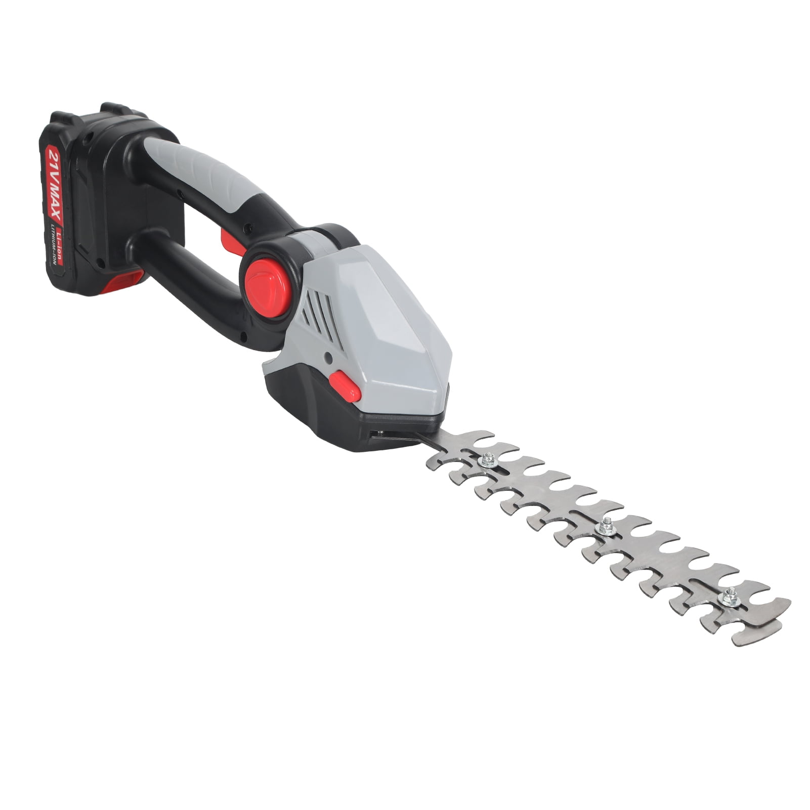 Worx Cordless 2-in-1 Hedge Trimmer & Grass Shear, with Retractable Extension Pole & 2 Batteries, 5-Angle Adjustable Head for Lawn, Shrub, Branch Trimming and Garden Yard Maintenance