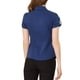 thumbnail image 3 of CAMISA DE BOTONES DE CORTO MANGA ELEGANTE PARA MUJERES CHIC XL AZUL OSCURO, 3 of 7