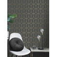 thumbnail image 3 of Advantage Raye Charcoal Rosco Trellis Wallpaper, 3 of 3