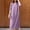 *Purple, variant on ClodeEU Women's Short Sleeve V Neck Medium Sleeve Versatile Dress,Loose Solid Color Maxi Dress Purple,Womens Plus XXXXL