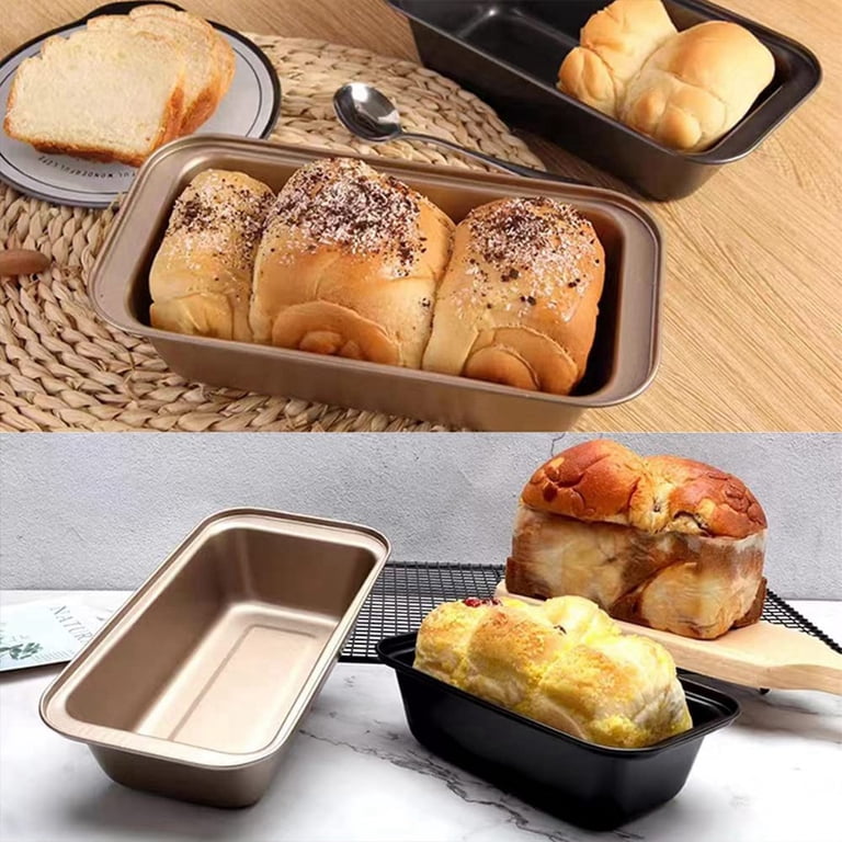 Non-Stick Carbon Steel Loaf Pan Set — 5-Pack Bread Toast Mold Pans For Baking & Meatloaf