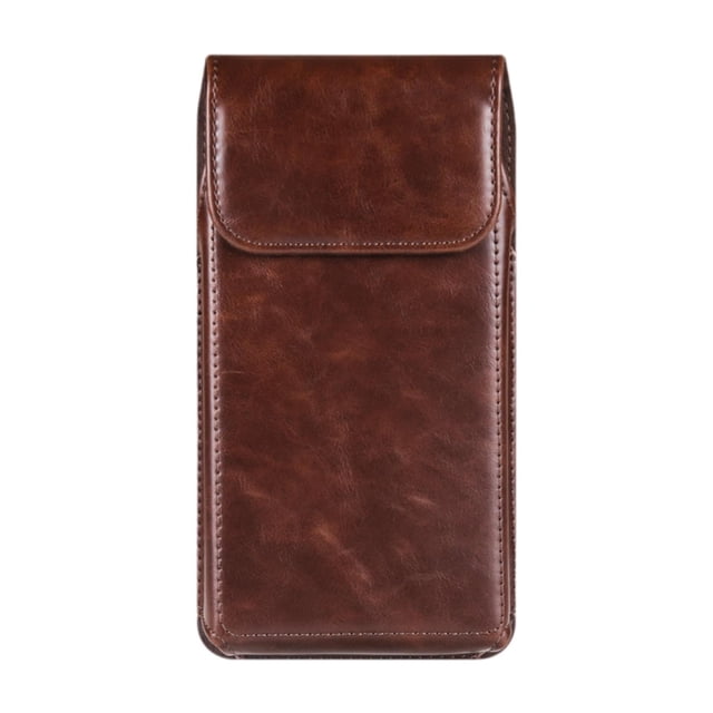 Riñonera para teléfono para personas mayores, funda para teléfono, billetera, riñonera para hombre Marrón