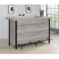 thumbnail image 2 of Bellemore Freestanding Home Bar Wine Cabinet Grey Driftwood, 2 of 11