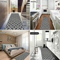 thumbnail image 6 of Yamaziot 2'x8' Runner Rug Long Farmhouse Kitchen Laundry Room Rug Runner Non Slip Washable Hallway Runner Rug Area Rug, Black, 6 of 9