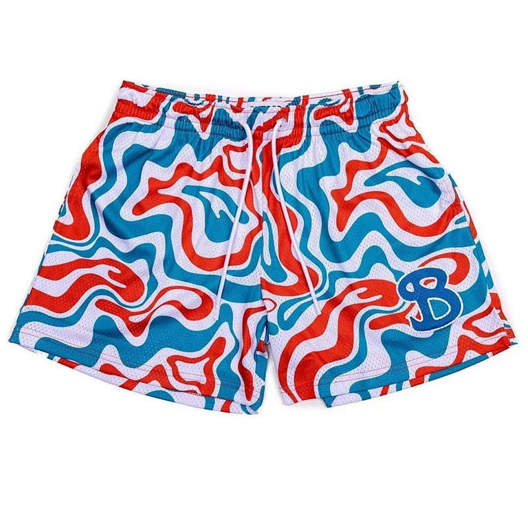 Bktsqd Shorts Sports Fashion Brand Paint Style Shorts Men's Bktsqd Shorts Sports Fashion Brand Paint Style Shorts Men's