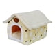 thumbnail image 1 of Cueva cálida plegable para mascotas, casa para perros y gatos al aire libre, cueva para animales, cama interior para gatos, nido para gatos, gatitos, Amarillo M, 1 of 9