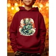 thumbnail image 3 of Cool Dragon Print New Year Hoodies For Boys - Casual Graphic Design With Stretch Fabric For Comfortable Spring Autumn Wear, 3 of 8