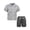 Gray, variant on Clothes Boys’ 2-Piece Rayon-Linen Cabana Short Outfit Set – Includes Short Sleeve Button-Down Shirt & Shorts, Comfortable Summer Clothing for Baby, Toddler & Big Boys Sizes (12M-14)