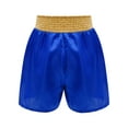thumbnail image 2 of SiiRoh Boys Boxing Fight Shorts Sequin Muay Thai Kickboxing Training Trunks MMA Grappling Shorts Blue 14, 2 of 7