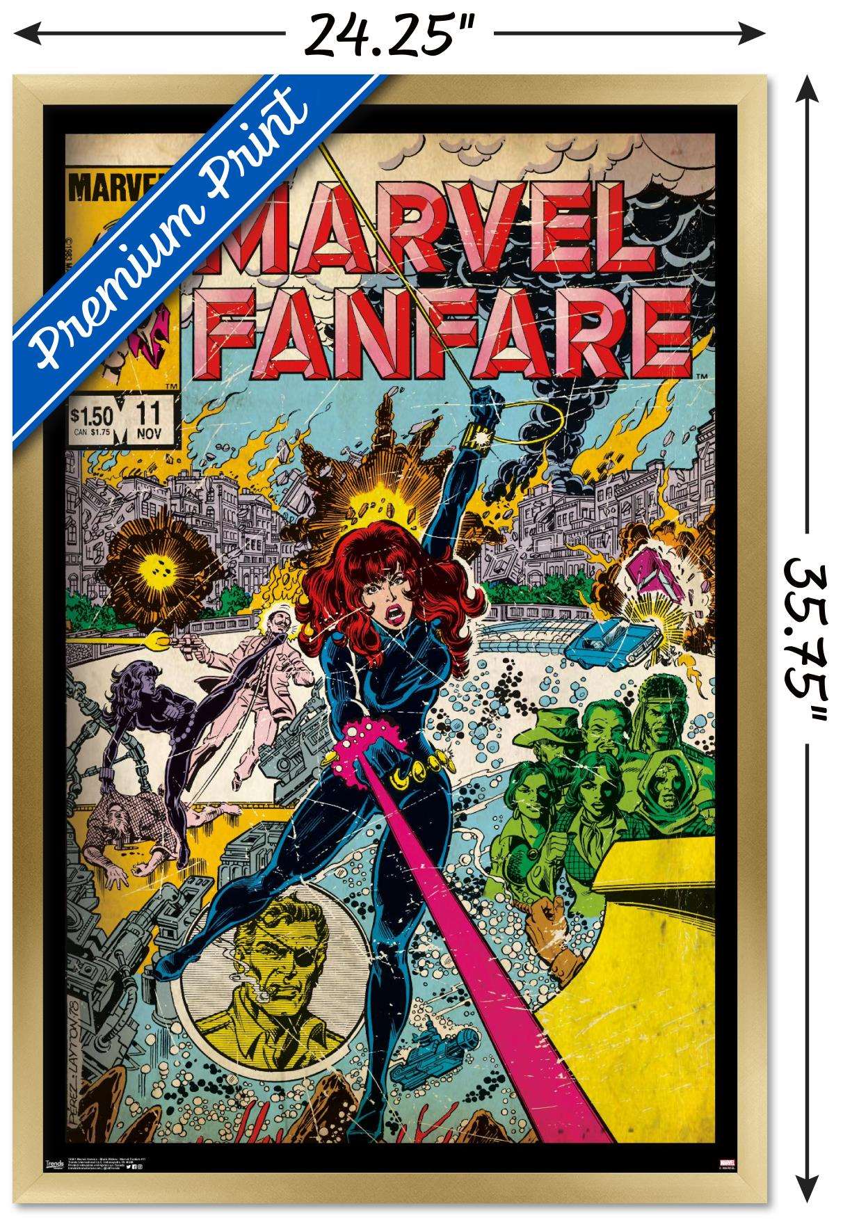 Marvel Comics - Black Widow - Marvel Fanfare #11 Wall Poster, 22.375" x 34", Framed