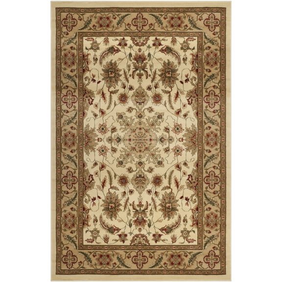 SAFAVIEH Lyndhurst Nadia Floral Area Rug, Ivory/Tan, 9' x 12'