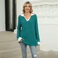 thumbnail image 5 of IWEMEK Women's Top Spring Fancy Elegant Color Shirt Comfy Easy Fitting Knit Tshirt Workout Tunics Tops for Ladies 2024, 5 of 7