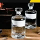 thumbnail image 2 of Botella de licor de 500 ml, botella vacía, botella de vidrio transparente sellada y espesa de una libra, botella de whisky, botella de vodka, 2 of 5