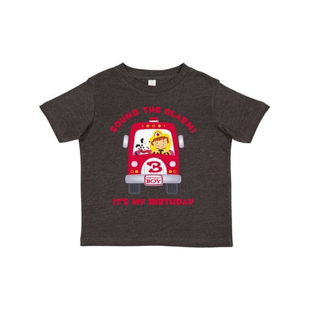 

Inktastic Fire Truck 3rd Birthday Boy Gift Toddler Boy Girl T-Shirt