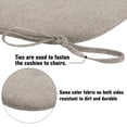 thumbnail image 6 of Chairs Cushions for Kitchen Chairs with Ties, Universal Non-Slip Dining Chair Pads Kitchen Chair Cushions Set of 4, 6 of 8