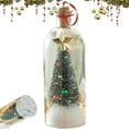 thumbnail image 1 of Christmas Decorations Desktop Ornament Recordable Christmas Tree Voice Ornament Recording Message Bottle Snowy Scene In Nostalgic Message Bottle With Playback Cork Perfect For Distant Loved Ones, 1 of 8