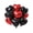 Black and Red, variant on 18 Inch Foil Heart Shaped Balloon For Wedding Birthday Proposal Party Decor Christmas