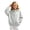 00-Grey#1032, variant on Kiijoy Zip Up Hoodie for Girls Kids Fleece Loose Sweatshirt Jacket, Black, Sizes 3-4T
