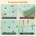 thumbnail image 3 of CALLINOX Women's Waterproof EVA Beach Tote Bag 3-Piece Set, Mint green., 3 of 7