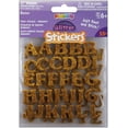 thumbnail image 2 of Foam Glitter Stickers 55/Pkg-Alphabet-Gold, 2 of 2