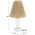 thumbnail image 3 of Safavieh Andez 12" Modern Marble/Fabric Table Lamp, White, 3 of 5