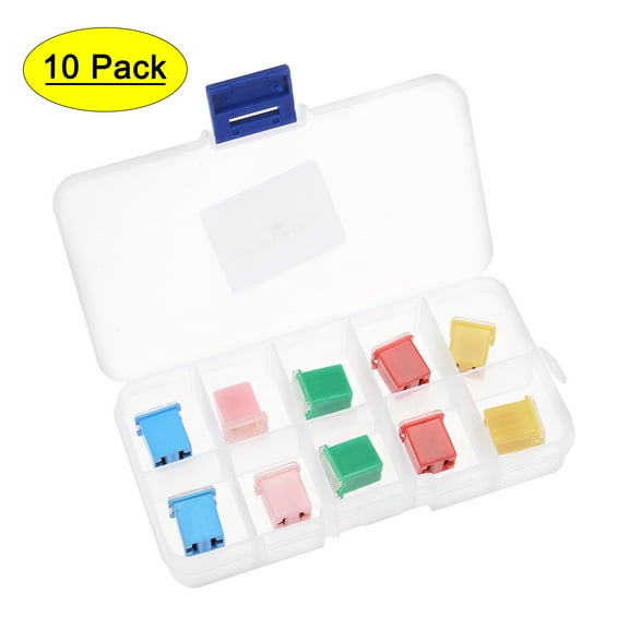 Uxcell 32V 20A 30A 40A 50A 60A Female Terminal Mini Cartridge Fuse Set 10 Pack