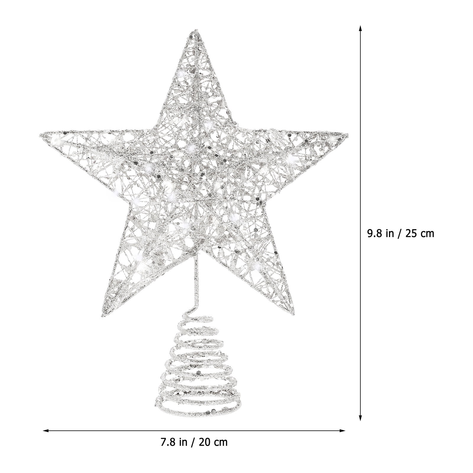 1pc Christmas Tree Topper Lighted Star Topper Christmas Tree Decoration