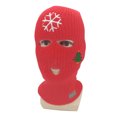 thumbnail image 1 of Pasamontañas para la cara, pasamontañas de Navidad con 3 agujeros, cubierta para la cara con agujeros navideños, cubierta para la cara de punto navideña, integración sin costuras, 1 of 8