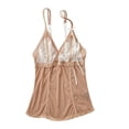 thumbnail image 3 of Inspire Psyche Terry Women’s Built-In Plus Size Bralette Camisole, Macaroon, 1X, 3 of 5