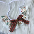 thumbnail image 3 of 1 pcs 4 Sizes Costume Creative Cute Lace Cat Accessories Puppy Xmas Collars Pet Bibs Cat Necklace S 3, 3 of 8