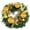Gold Basin Cup, variant on Rupoun 12-inch Artificial Christmas Advent Wreath with Candle Holder Ring, Holiday Centerpiece Decor for Home Table Mantel Church, 30 cm Festive Seasonal Decoration - Red Berries
