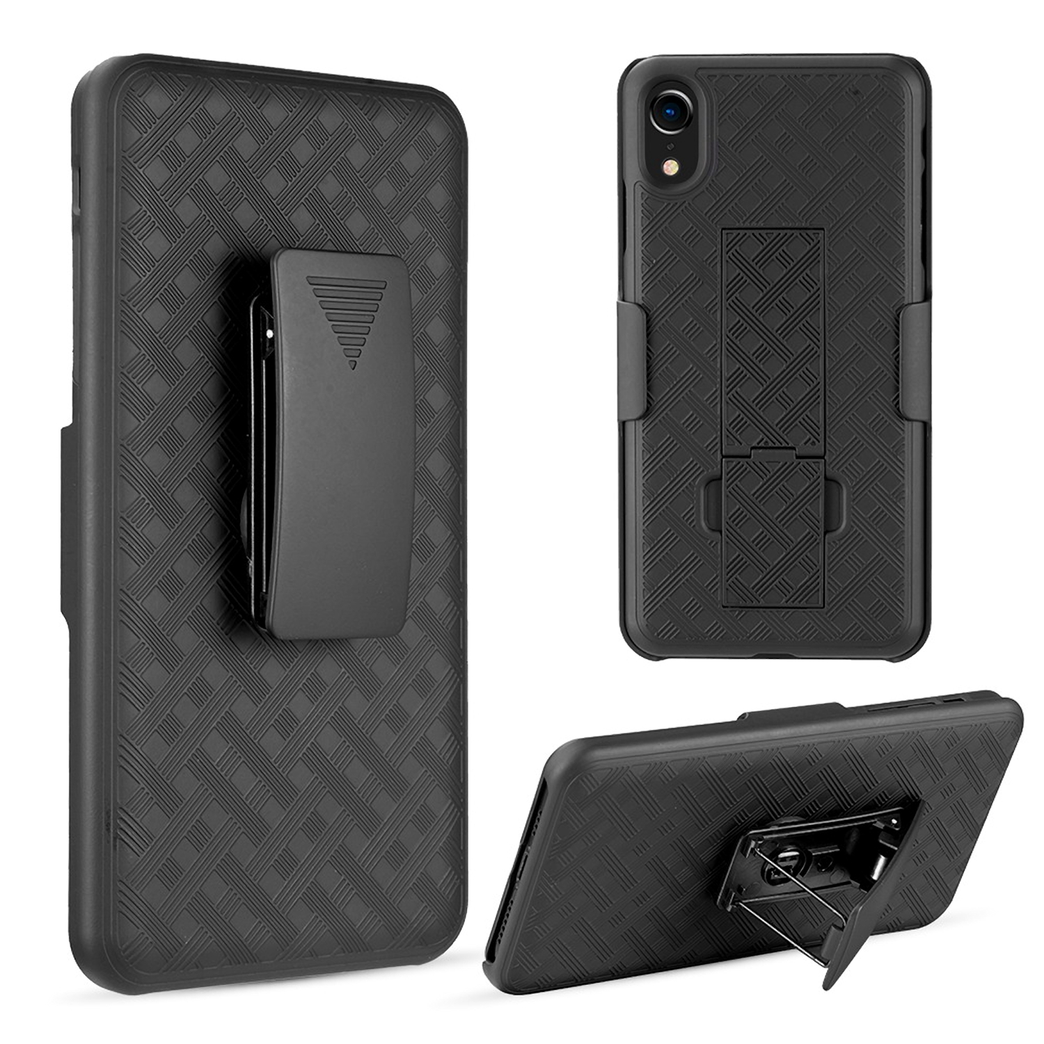 Iphone XR The Skew Snap On Case Pc With Holster Combo